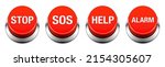 red buzzer button vector set.... | Shutterstock .eps vector #2154305607