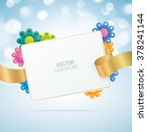 vector greeting card with... | Shutterstock .eps vector #378241144