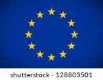 Flag Of European Union With...