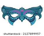 masks icon. carnival dressing.... | Shutterstock .eps vector #2127899957