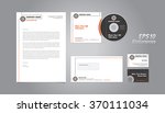 stationery design set | Shutterstock .eps vector #370111034