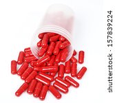 red capsules  vitamin | Shutterstock . vector #157839224