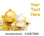 christmas balls and decorations | Shutterstock . vector #41887888