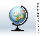 vector globe of planet earth... | Shutterstock .eps vector #1041229951