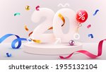 20 percent off. discount... | Shutterstock .eps vector #1955132104