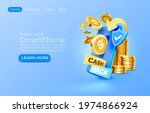 mobile cash back service ... | Shutterstock .eps vector #1974866924
