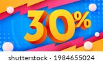 30 percent off. discount... | Shutterstock .eps vector #1984655024