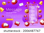 message with many icons  chat... | Shutterstock .eps vector #2006487767