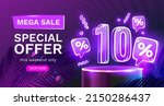 Mega Sale Special Offer  Neon...