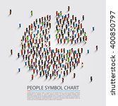 people sign chart  people cover ... | Shutterstock .eps vector #400850797
