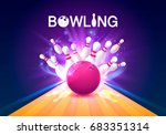 Bowling Club Poster With The...