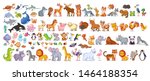 big vector set with animals in... | Shutterstock .eps vector #1464188354