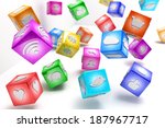 social media background | Shutterstock . vector #187967717