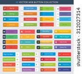 48 vector web button collection | Shutterstock .eps vector #312027314