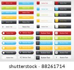 a collection of web buttons in... | Shutterstock .eps vector #88261714