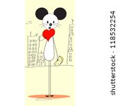 Mouse Has A Heart Instead Of...