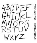 marker doodle sketch alphabet... | Shutterstock .eps vector #1526290067