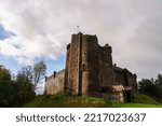 Small photo of Medieval Doune Castle, Stirling district of central Scotland, UK, famous for being a filming location of British comedy Monty Python and the Holy Grail