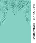 beautiful palm leaf background. ... | Shutterstock .eps vector #1147270541