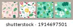 collection set seamless pattern ... | Shutterstock .eps vector #1914697501