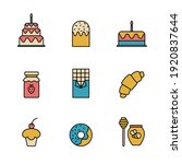 set of simple colored delicious ... | Shutterstock .eps vector #1920837644