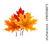 autumn falling leaves icon... | Shutterstock .eps vector #1980508871