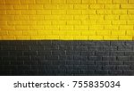 Black Yellow Brick Wall