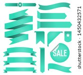 set of ribbons and labels.... | Shutterstock .eps vector #1450432571