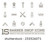 Set Of Vector Barber Shop...