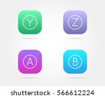 Set Of App Icon Template With...