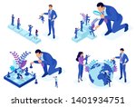 isometric concepts of employee... | Shutterstock .eps vector #1401934751