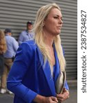 Small photo of NEW YORK - AUGUST 28, 2023: Former Olympian Lindsey Vonn in New York City