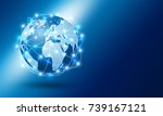 global network connection... | Shutterstock .eps vector #739167121