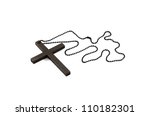 Cross on a white background