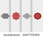 set of seamless geometric... | Shutterstock .eps vector #1047745354