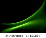 3d Rendered Fractal Green Waves ...