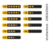rating stars label set on white ... | Shutterstock .eps vector #2082620641