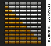orange progress bar element set.... | Shutterstock .eps vector #2084090251