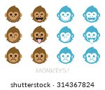 Monkey Faces  Emoticons
