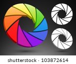 Aperture Color Wheel 3d Logo.