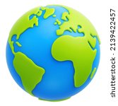cartoon planet earth 3d vector... | Shutterstock .eps vector #2139422457