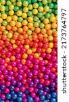 colorful glossy candy balls... | Shutterstock .eps vector #2173764797