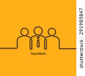 teamwork business concept... | Shutterstock .eps vector #291985847