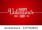 valentines day line vintage... | Shutterstock .eps vector #519783844