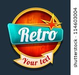 retro motel sign. vector | Shutterstock .eps vector #114603004