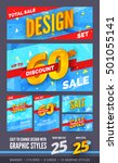 total sale design set. banner ... | Shutterstock .eps vector #501055141