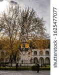 Small photo of VIENNA, AUSTRIA - OCTOBER 2019: Abbey of the Holy Cross is a Cistercian monastery in Vienna woods. It is the oldest continuously occupied Cistercian monastery in the world, was founded in 1133.