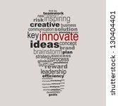 innovate business concept made... | Shutterstock .eps vector #130404401