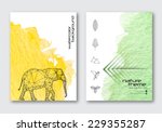 vector nature poster templates. ... | Shutterstock .eps vector #229355287