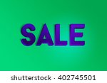 sale 3d letters | Shutterstock . vector #402745501